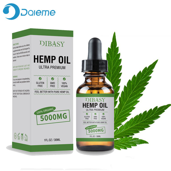 Hemp Oil Organic Hemp Herbal Essential Oil Body Relieve Stress Skin Facial Body Care Pain Relief Anti Anxiety Hemp Oil