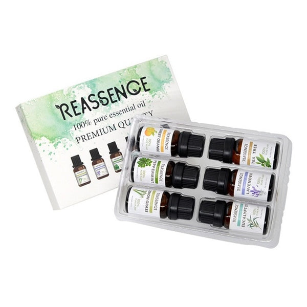 6pcs/set Aromatherapy Essential Oil Stress Pain Relief Nourishing Skin Body Massage Oil Kit Unilateral Sleep Oil Set