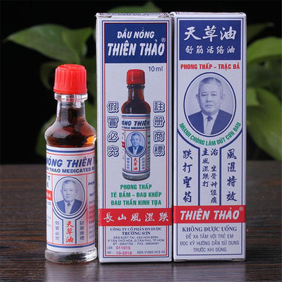 4pcsAuthentic Vietnamese Nagayama Brand Amakusa Oil Pain Relief Massage Back Pain Knee Pain Neck Pain Spur Sciatica
